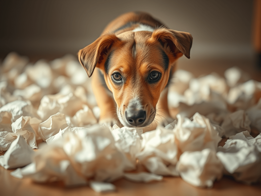 ¿Por qué algunos perros comen papel o se obsesionan con él al hacerse&nbsp;mayores?